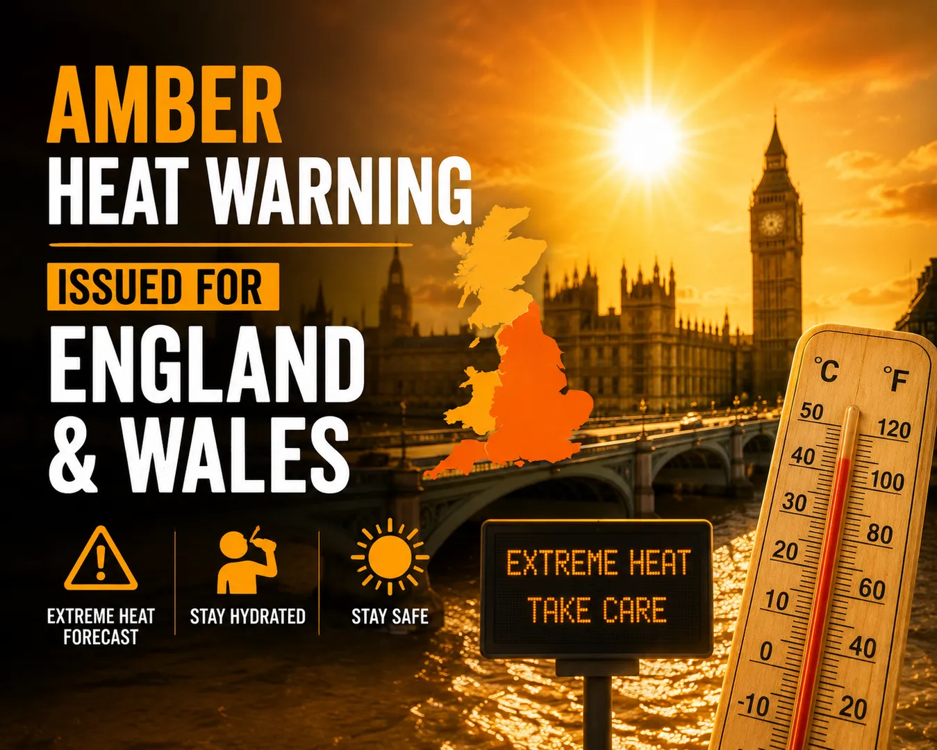 Amber Heat Warning Issued for England & Wales — Here’s What You Need to Know