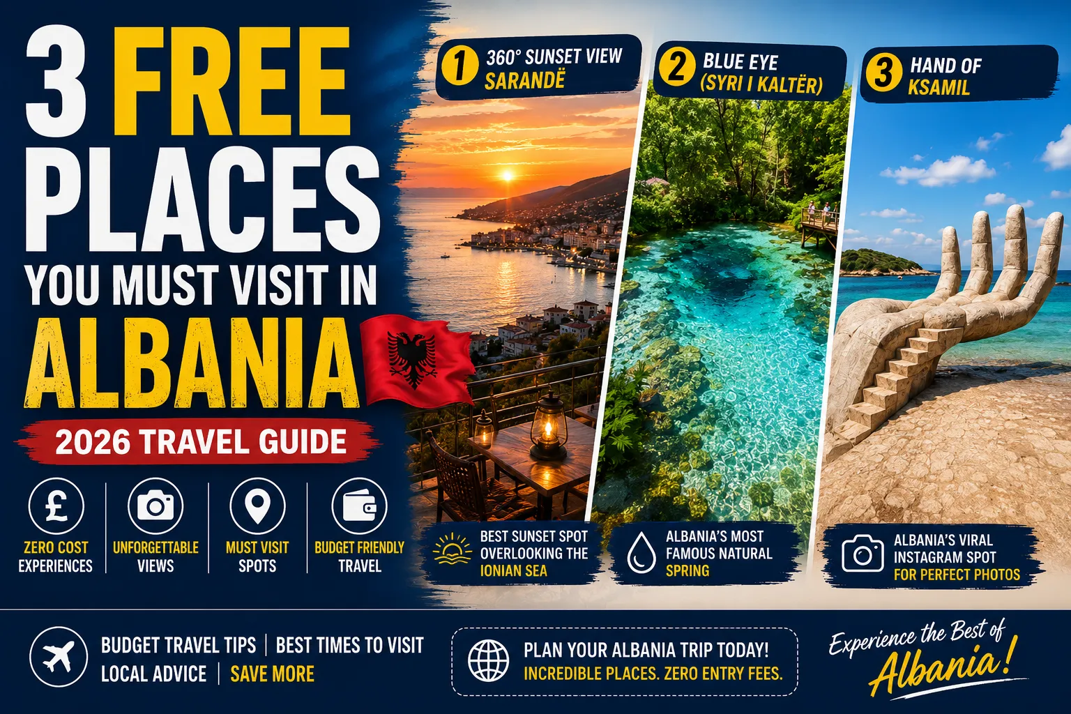 3 FREE Places You Must Visit in Albania (2026 Travel Guide)