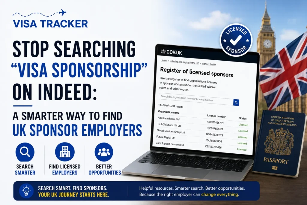 UK Visa Sponsorship Jobs: How to Find Licensed Sponsors in 2026 | Visa Tracker