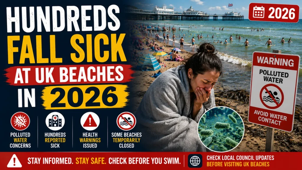 Hundreds Fall Sick at UK Beaches in 2026 — The 10 Worst Locations Revealed | Visa Tracker