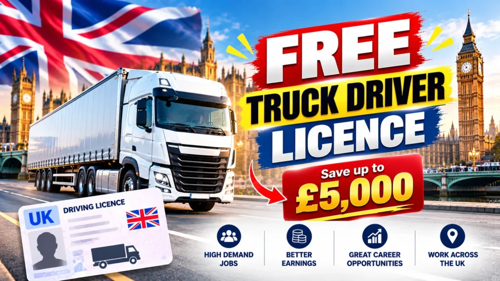 FREE Truck Driver (HGV) Licence in the UK? Save up to £5,000
